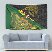Chimpu Province Papua New Guinea Tapestry Bird-of-paradise Art Tattoo and Melanesian Motifs - Polynesian Pride