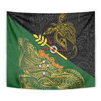 Chimpu Province Papua New Guinea Tapestry Bird-of-paradise Art Tattoo and Melanesian Motifs - Polynesian Pride