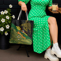 Chimpu Province Papua New Guinea Tote Bag Bird-of-paradise Art Tattoo and Melanesian Motifs - Polynesian Pride