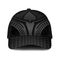 Hawaiian Kakau Art Tattoos Aquaman Style Baseball Net Cap Special Edition LT03 One Size Black Black - Polynesian Pride