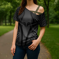 Hawaiian Kakau Art Tattoos Aquaman Style Cross Shoulder Shirt Special Edition - Polynesian Pride