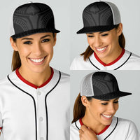 Hawaiian Kakau Art Tattoos Aquaman Style Baseball Net Cap Black Version LT03 - Polynesian Pride