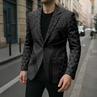 Hawaiian Kakau Art Tattoos Aquaman Style Blazer Black Version - Polynesian Pride