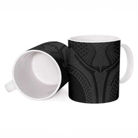 Hawaiian Kakau Art Tattoos Aquaman Style Ceramic Mug Black Version - Polynesian Pride