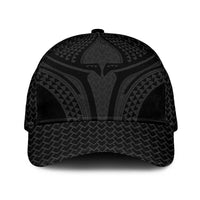 Hawaiian Kakau Art Tattoos Aquaman Style Classic Cap Black Version LT03 Universal Fit Black - Polynesian Pride