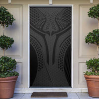 Hawaiian Kakau Art Tattoos Aquaman Style Door Cover Black Version - Polynesian Pride