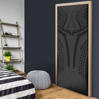 Hawaiian Kakau Art Tattoos Aquaman Style Door Cover Black Version - Polynesian Pride
