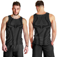 Hawaiian Kakau Art Tattoos Aquaman Style Men Tank Top Black Version LT03 - Polynesian Pride