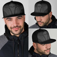 Hawaiian Kakau Art Tattoos Aquaman Style Mesh Trucker Cap Black Version LT03 - Polynesian Pride