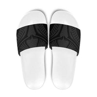 Hawaiian Kakau Art Tattoos Aquaman Style Slide Sandals Black Version - Polynesian Pride