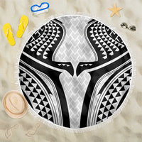 Hawaiian Kakau Art Tattoos Aquaman Style Beach Blanket White Version - Polynesian Pride
