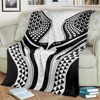 Hawaiian Kakau Art Tattoos Aquaman Style Blanket White Version - Polynesian Pride