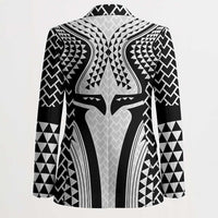 Hawaiian Kakau Art Tattoos Aquaman Style Blazer White Version - Polynesian Pride