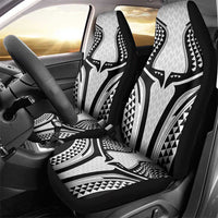 Hawaiian Kakau Art Tattoos Aquaman Style Car Seat Cover White Version - Polynesian Pride