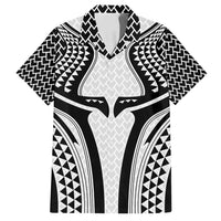 Hawaiian Kakau Art Tattoos Aquaman Style Family Matching Summer Maxi Dress and Hawaiian Shirt White Version - Polynesian Pride