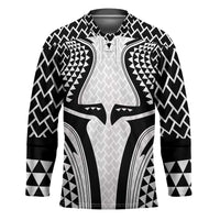Hawaiian Kakau Art Tattoos Aquaman Style Hockey Jersey White Version LT03 Unisex White - Polynesian Pride