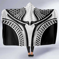 Hawaiian Kakau Art Tattoos Aquaman Style Hooded Blanket White Version - Polynesian Pride