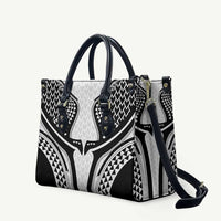 Hawaiian Kakau Art Tattoos Aquaman Style Leather Bag White Version - Polynesian Pride