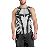 Hawaiian Kakau Art Tattoos Aquaman Style Men Tank Top White Version LT03 - Polynesian Pride