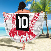 Cook Islands Marathon 2025-Pursuit in Paradise Beach Blanket Red Color LT03 - Polynesian Pride