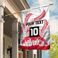 Cook Islands Marathon 2025-Pursuit in Paradise Garden Flag Red Color LT03 House Flag Red - Polynesian Pride
