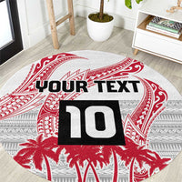 Cook Islands Marathon 2025-Pursuit in Paradise Round Carpet Red Color