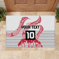 Cook Islands Marathon 2025-Pursuit in Paradise Rubber Doormat Red Color LT03 Red - Polynesian Pride