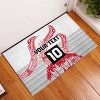Cook Islands Marathon 2025-Pursuit in Paradise Rubber Doormat Red Color LT03 - Polynesian Pride