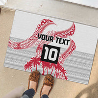 Cook Islands Marathon 2025-Pursuit in Paradise Rubber Doormat Red Color LT03 - Polynesian Pride