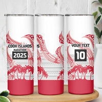 Cook Islands Marathon 2025-Pursuit in Paradise Skinny Tumbler Red Color