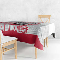 Cook Islands Marathon 2025-Pursuit in Paradise Tablecloth Red Color LT03 - Polynesian Pride