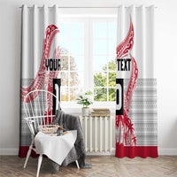 Cook Islands Marathon 2025-Pursuit in Paradise Window Curtain Red Color LT03 - Polynesian Pride