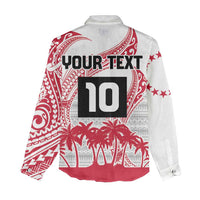 Cook Islands Marathon 2025-Pursuit in Paradise Women Casual Shirt Red Color