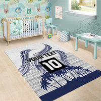 Cook Islands Marathon 2025-Pursuit in Paradise Area Rug Blue Color