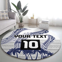 Cook Islands Marathon 2025-Pursuit in Paradise Round Carpet Blue Color