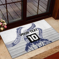 Cook Islands Marathon 2025-Pursuit in Paradise Rubber Doormat Blue Color LT03 - Polynesian Pride