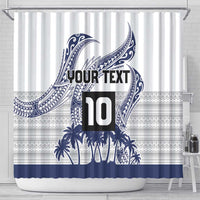 Cook Islands Marathon 2025-Pursuit in Paradise Shower Curtain Blue Color