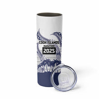 Cook Islands Marathon 2025-Pursuit in Paradise Skinny Tumbler Blue Color