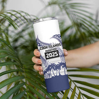 Cook Islands Marathon 2025-Pursuit in Paradise Skinny Tumbler Blue Color