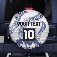 Cook Islands Marathon 2025-Pursuit in Paradise Spare Tire Cover Blue Color LT03 No hole Blue - Polynesian Pride