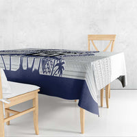 Cook Islands Marathon 2025-Pursuit in Paradise Tablecloth Blue Color LT03 - Polynesian Pride
