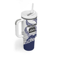 Cook Islands Marathon 2025-Pursuit in Paradise Tumbler With Handle Blue Color LT03 - Polynesian Pride