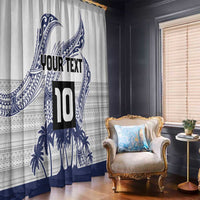 Cook Islands Marathon 2025-Pursuit in Paradise Window Curtain Blue Color LT03 - Polynesian Pride
