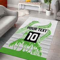 Cook Islands Marathon 2025-Pursuit in Paradise Area Rug Green Color