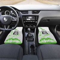 Cook Islands Marathon 2025-Pursuit in Paradise Car Mats Green Color LT03 Set 2pcs - Front Green - Polynesian Pride