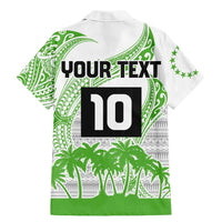 Cook Islands Marathon 2025-Pursuit in Paradise Family Matching Mermaid Dress and Hawaiian Shirt Green Color