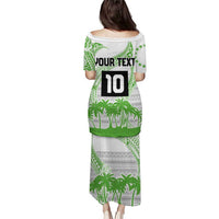 Cook Islands Marathon 2025-Pursuit in Paradise Puletasi Green Color LT03 - Polynesian Pride