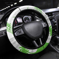 Cook Islands Marathon 2025-Pursuit in Paradise Steering Wheel Cover Green Color LT03 Universal Fit Green - Polynesian Pride