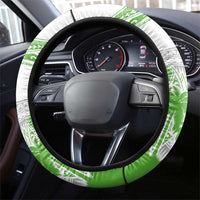 Cook Islands Marathon 2025-Pursuit in Paradise Steering Wheel Cover Green Color LT03 - Polynesian Pride