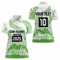 Cook Islands Marathon 2025-Pursuit in Paradise Women Polo Shirt Green Color